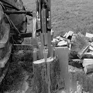 rajadora de leña hidráulica accionada por toma de fuerza de tractor