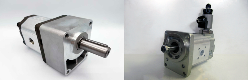 Motores hidráulicos protegidos con soporte rodamiento o válvula eléctrica de Venting respectivamente