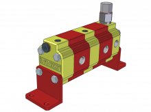 Imagen RV-0S 9RS Vivoil Vivolo divisores de caudal de engranajes grupo 0 con una sola válvula de corrección de fase