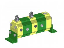 Imagen RV-1V 9RV Vivoil Vivolo divisores de caudal de engranajes grupo 1 con válvulas de corrección de fase y anticavitación en cada elemento