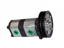 Imagen OEM30 Ebro bomba hidráulica doble de engranajes 14+8 cc/rev con polea doble