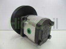 Miniatura de OEM35 Barreiros bomba hidráulica de engranajes 14.6 cc/rev con polea