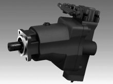 Imagen KVA7VO55DRS/63L-MEK64 Hydromatik bomba hidráulica de pistones caudal variable 55 cc/rev con eje estriado 8 dientes