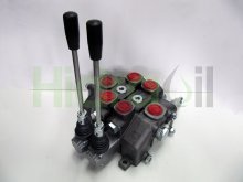 Imagen KV18/2 Hidraoil distribuidor manual componible de 2 elementos centros cerrados