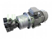 Imagen 100993 Hidraoil motobomba con bomba de pistones caudal variable y motor trifásico 11 kW con compensación por potencia