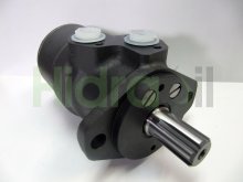 Imagen 151-0237 OMR 100 Sauer Danfoss motor hidráulico orbital 100 cc/rev con eje estriado de 6 dientes y 1 pulgada de diámetro exterior