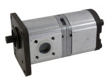 Imagen 47129338 New Holland bomba hidráulica doble de engranajes 10+8 cc/rev