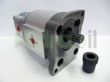 Imagen 31852330 Valtra Valmet bomba hidráulica doble de engranajes con eje estriado