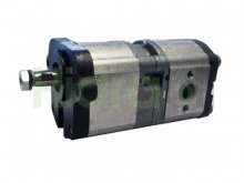 Imagen 0510465362 Bosch Rexroth bomba hidráulica doble de engranajes 8+14 cc/rev con eje cónico