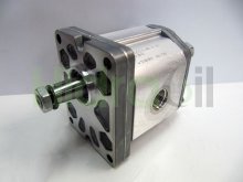 Imagen ALP2-D-20-FG Marzocchi bomba hidráulica de engranajes 14.1 cc/rev con eje cónico tomas roscadas GAS giro a derechas