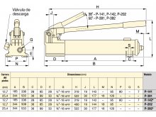 Thumbnail of P-391 Enerpac bomba hidráulica manual de 2,47 cc/rev de 1 etapa 700 bar