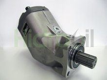 Imagen F1-051-LB 3784051 Parker bomba hidráulica de pistones acodada 51 cc/rev con eje estriado 8 dientes BSP a izquierdas para camión