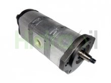 Imagen 0510265010 Bosch Rexroth bomba hidráulica triple de engranajes 5+6+6 cc/rev con eje cónico
