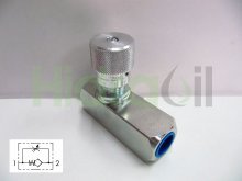 Imagen WRCU10G Hidraoil regulador de caudal unidireccional en línea 1" GAS (BSPP) de 2 vías
