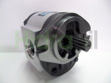 Imagen C22.4L34030 Dynamatic Sauer Danfoss bomba hidráulica de engranajes de 22,4 cc/rev con eje estriado