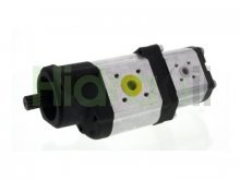 Imagen 0510769018 Bosch Rexroth bomba hidráulica doble de engranajes 36+16 cc/rev con eje estriado 