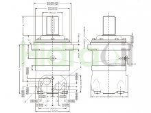 Thumbnail of 151B3103 OMV 630 Sauer Danfoss motor hidráulico orbital 630 cc/rev con eje cilíndrico
