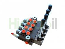 Imagen DM38/4 Hidraoil distribuidor manual de 4 palancas 3/8" para doble efecto, retorno muelle, monobloque