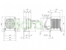 Thumbnail of BC 210 12 Sesino intercambiador de calor radiador aire-aceite con motor 12VDC 70W refrigerador hidráulico