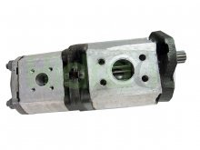 Imagen G331/32+G241/19RD07.20MR Mannesmann Rexroth bomba hidráulica doble de engranajes 32+19 cc/rev con eje estriado 13 dientes