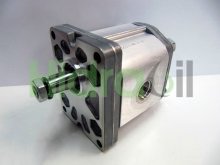 Imagen ALP2-S-50-FG Marzocchi bomba hidráulica de engranajes 35.2 cc/rev con eje cónico tomas roscadas GAS giro a izquierdas