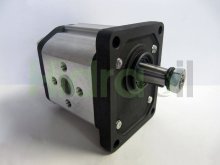 Imagen GHP2-D-50 Marzocchi bomba hidráulica de engranajes 35.2 cc/rev con eje cónico tomas para brida giro a derechas tapas acero