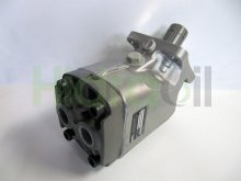 Imagen F1-121-M 3784120 Parker motor hidráulico pistones 118 cc/rev acodado con eje estriado de 8 estrías