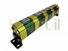 Imagen 9RD0436 Vivolo divisor de caudal de engranajes de 4 elementos 9,8 cc/rev sin válvulas grupo 1 Vivoil