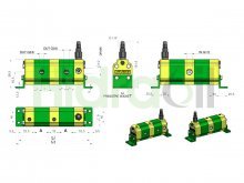 Thumbnail of 9RS02D21 Vivolo divisor de caudal de engranajes de 2 elementos 2,6cc/rev con 1 sola válvula 70-210 bar grupo 1 Vivoil