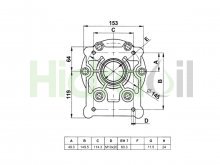 Imagen EM30402 Hidraoil brida embrague mecánico para bomba Grupo 3.5