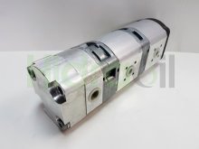 Thumbnail of 0510665465 Bosch Rexroth bomba hidráulica triple de engranajes 16+14+8 cc/rev con eje cónico
