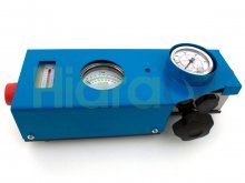 Imagen CAU-REV-200 Hidraoil caudalímetro reversible 200 lit/min con válvula de carga 420 bar con caja