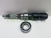 Imagen S24-73739-0 Denison Parker Eje estriado agrícola 6 estrías y rodamiento para motor hidráulico de paletas M4CT
