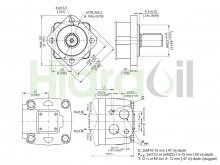 Thumbnail of WMTF-S100 Hidraoil motor hidráulico toma fuerza alternativa 100 cc/rev 16 CV 540 rpm con eje estriado agrícola