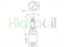 Thumbnail of PVRE 162F1311 Sauer Danfoss joystick palanca de mando con 2 funciones proporcionales