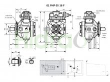 Thumbnail of 01-PHP05-16-F-H-R-M Berarma bomba hidráulica de paletas de caudal variable 16 cc/rev con control de presión hidráulico 250 bar