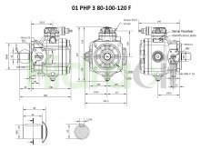 Thumbnail of 01-PHP3-120-F-H-R-M Berarma bomba hidráulica de paletas de caudal variable 120 cc/rev con control de presión hidráulico 210 bar