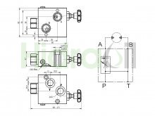 Thumbnail of WRCUSMOMP Hidraoil Válvula reguladora de caudal montaje sobre motor OMP OMR OMH 3 vías unidireccional compensado