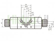 Thumbnail of WEVNG10-2-12VDC Hidraoil electroválvula 4/3 NG10 centro P con T 12V DC