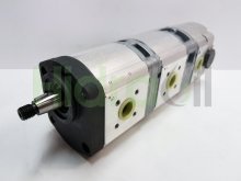 Imagen 0517665302 Bosch Rexroth bomba hidráulica triple de engranajes con eje cónico con válvula