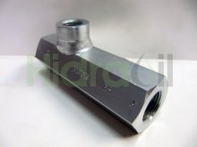 Imagen RH4VUNF Hawe válvula antirretorno con desbloqueo 280 bar 100 lit/min 1 1/16-12 UN en línea con descompresión