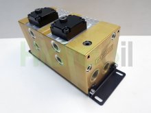 Imagen MVA0236 VM Vivolo divisor de caudal de engranajes de 2 elementos 9.8 cc/rev alta precisión Vivoil