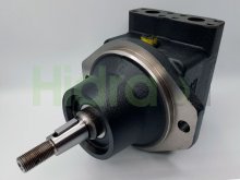 Imagen M5BF 045 1N02 B1M 00000 Denison Parker motor hidráulico de paletas 45 cc/rev bidireccional con eje cónico y conexiones laterales