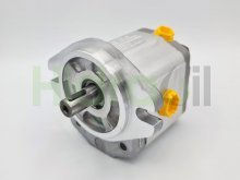Imagen SNM2 L/11 CI06 RZR1 Sauer Danfoss Turolla motor hidráulico de engranajes 11 cc/rev reversible con eje cilíndrico
