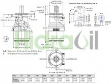 Thumbnail of 11185560 OMR X 80 Danfoss White motor hidráulico orbital 80 cc/rev con eje cilíndrico de 25.4 mm