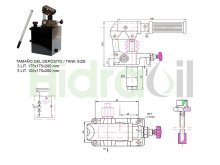 Thumbnail of HHBMSE12-5L Hidraoil bomba hidráulica manual 12 cc/rev simple efecto 5 litros
