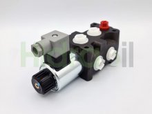 Imagen KV-6/2-6-3/8-YZ-S50 Poclain Kladimar válvula desviadora selectora de 6 vías G3/8 24V DC con drenaje