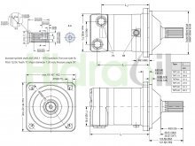 Imagen 151Z3025 TMT 630 Danfoss motor hidráulico orbital 630 cc/rev con eje estriado