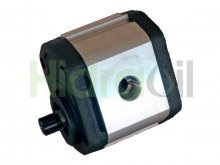 Imagen GHP2BK4-D-40-S4-FG Marzocchi bomba hidráulica de engranajes 28.2 cm3 con eje estriado tomas laterales