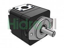 Imagen T7B B15 1L00 A101 Parker Denison bomba hidráulica paletas 50.0 cm3 eje cilíndrico D25 giro a izquierdas